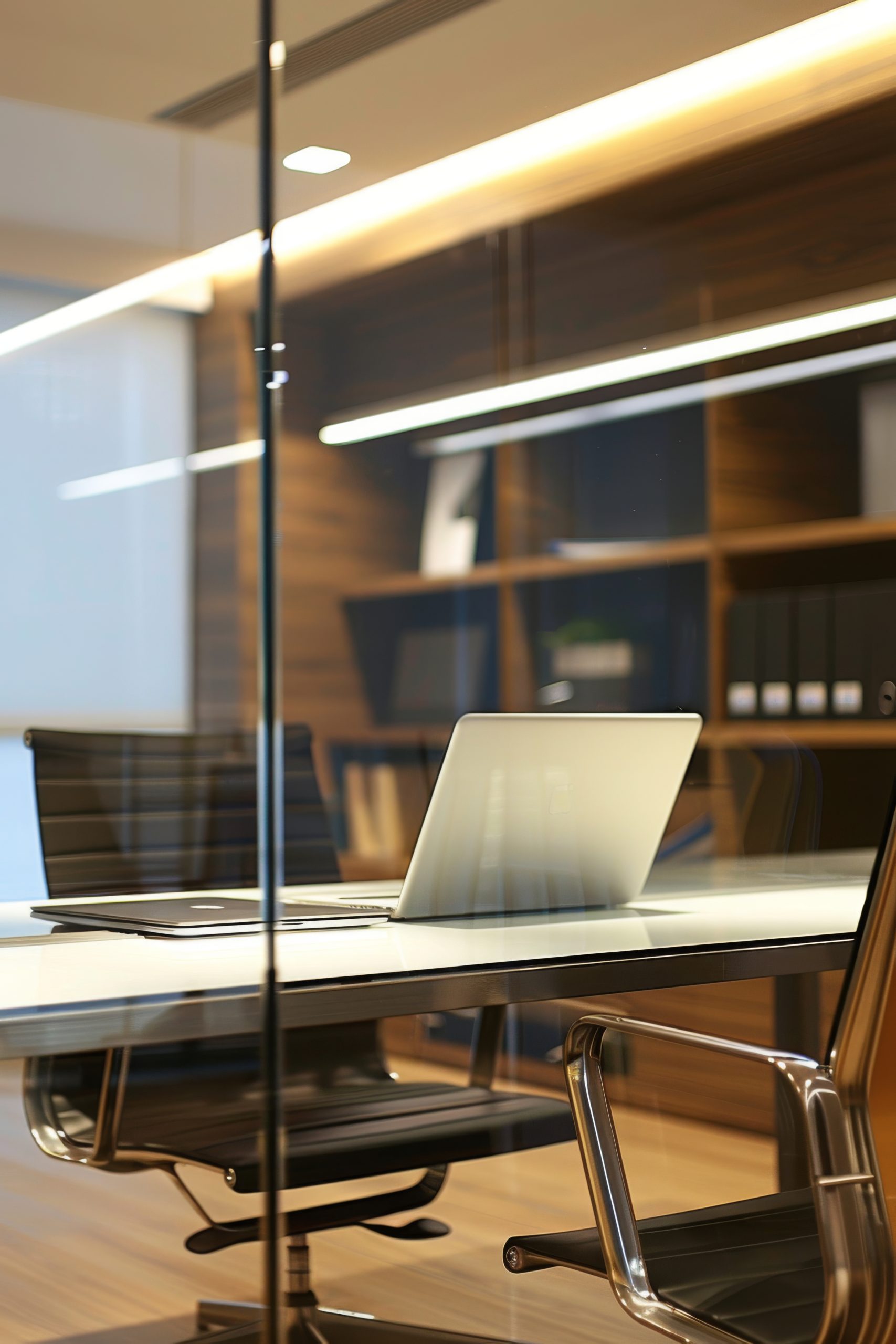 Corporate workspace with modern business essentials.